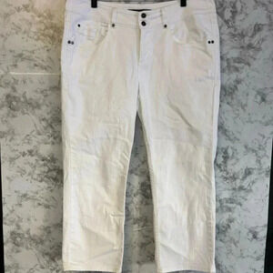 Tommy Bahama denim crop jeans white 14